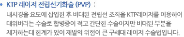 KTP레이저 전립선 기화술 (PVP)